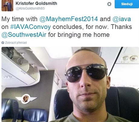 Americký válený veterán Kristofer Goldsmith si z Iráku odvezl posttraumatický...