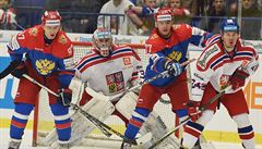 Hokejové utkání seriálu Euro Hockey Tour: R - Rusko, 13. února v Ostrav....
