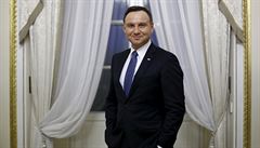 Polský prezident Andrzej Duda v prezidentském paláci ve Varav