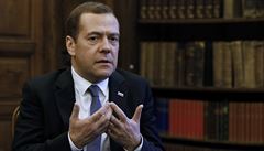 Česko se stalo rukojmími politiky USA, uvedl exprezident Medveděv. Praha to podle něj přehání