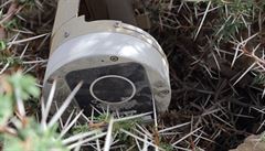 BLU-108 kanystr z kazetové bomby typu CBU-105 nalezený v guvernorátu Sáda na...