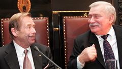 Václav Havel a Lech Walesa
