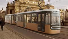 Socialistick tramvaje Praze slu, vyplv ze studentskho designu