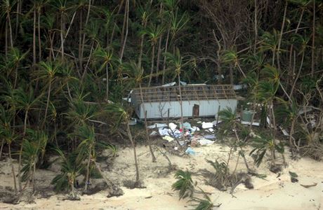 Zniený dm na tropickém souostroví Fidi, které zasáhla boue Winston