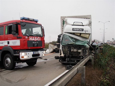 Na dálnici D1 se stala dopravní nehoda.
