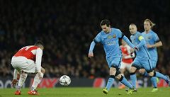 Liga mistr - Arsenal vs. Barcelona (Lionel Messi)