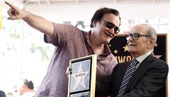 Morricone dostal hvězdu na hollywoodském chodníku slávy. Gratuloval mu i Tarantino