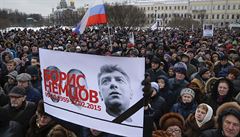 Tisce lid si v Moskv pipomnlo Nmcova, kter byl ped rokem zavradn
