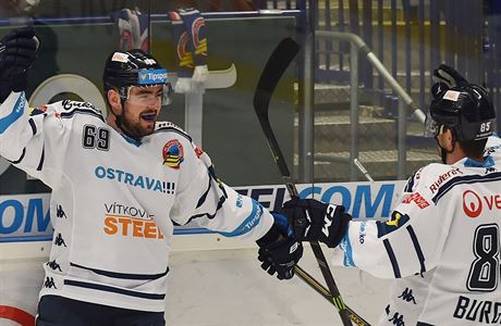 Utkn 51. kola hokejov extraligy: HC Vtkovice Steel - Bl Tygi Liberec.