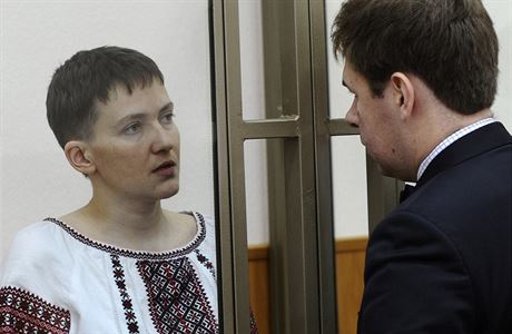 Savčenková se svým právníkem Iljou Novikovem.