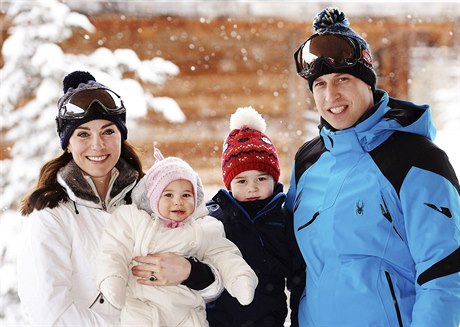 Královská rodina na zimní dovolené v Alpách