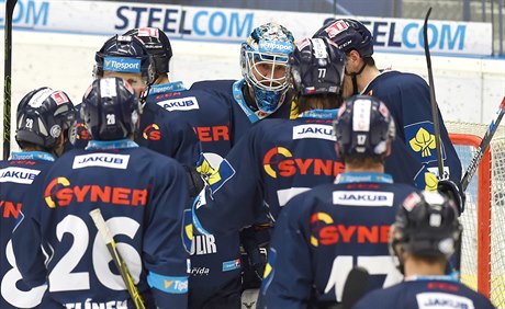 Hokejisté Liberce se radují ze třetí výhry v semifinále. 