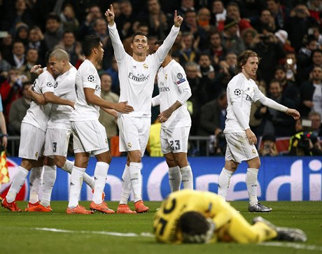Cristiano Ronaldo slaví branku