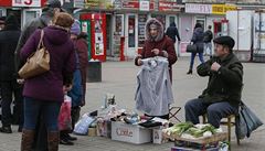Pouliní prodej v Kyjev.