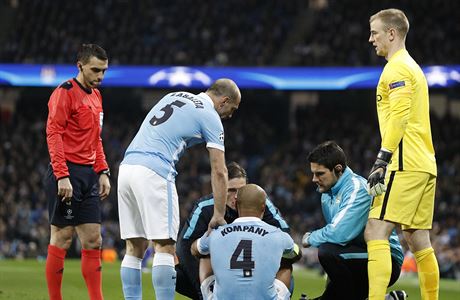 Manchester City - Dynamo Kyjev, zrann Kompany