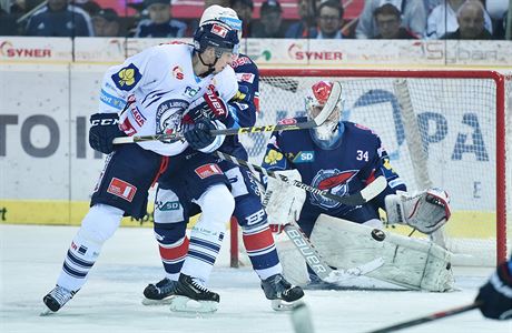 Druh utkn tvrtfinle play off hokejov extraligy: Bl Tygi Liberec -...