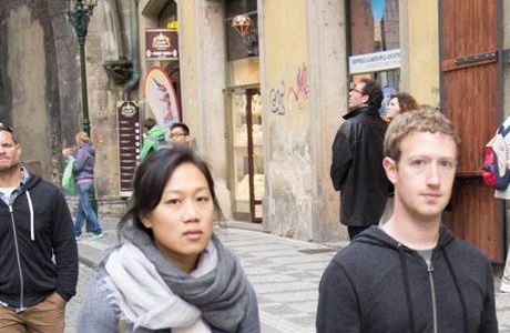 Mark Zuckerberg v Praze