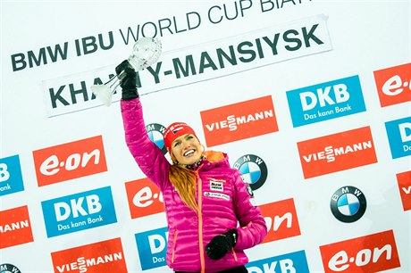 Finále Svtového poháru v Chanty Mansijsku, sprint en: Gabriela Soukalová s...