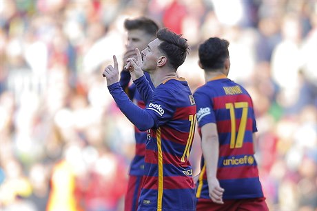 Lionel Messi se raduje z gólu