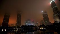 V Šanghaji během Hodiny Země téměř ani není vidět smog
