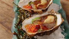 Gillardeau, limetovo-sojová omáka, chilli kaviár