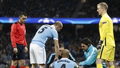 Manchester City - Dynamo Kyjev, zranní Kompany