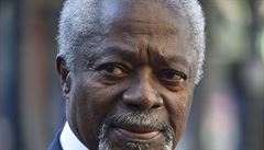 Bohosluby se úastnil také bývalý generální tajemník OSN Kofi Annan.