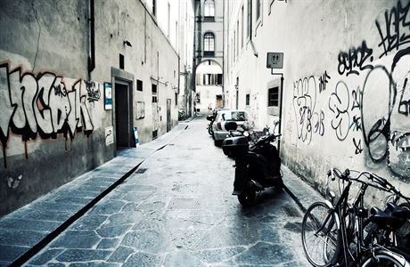 Ilustraní foto: Graffiti v italských ulicích.