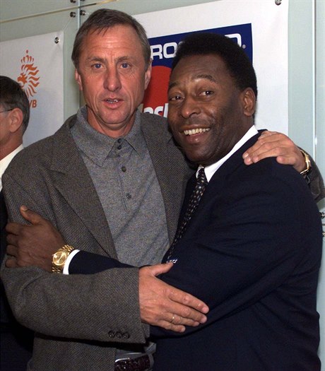 Johan Cruyff a Pelé v roce 1999.