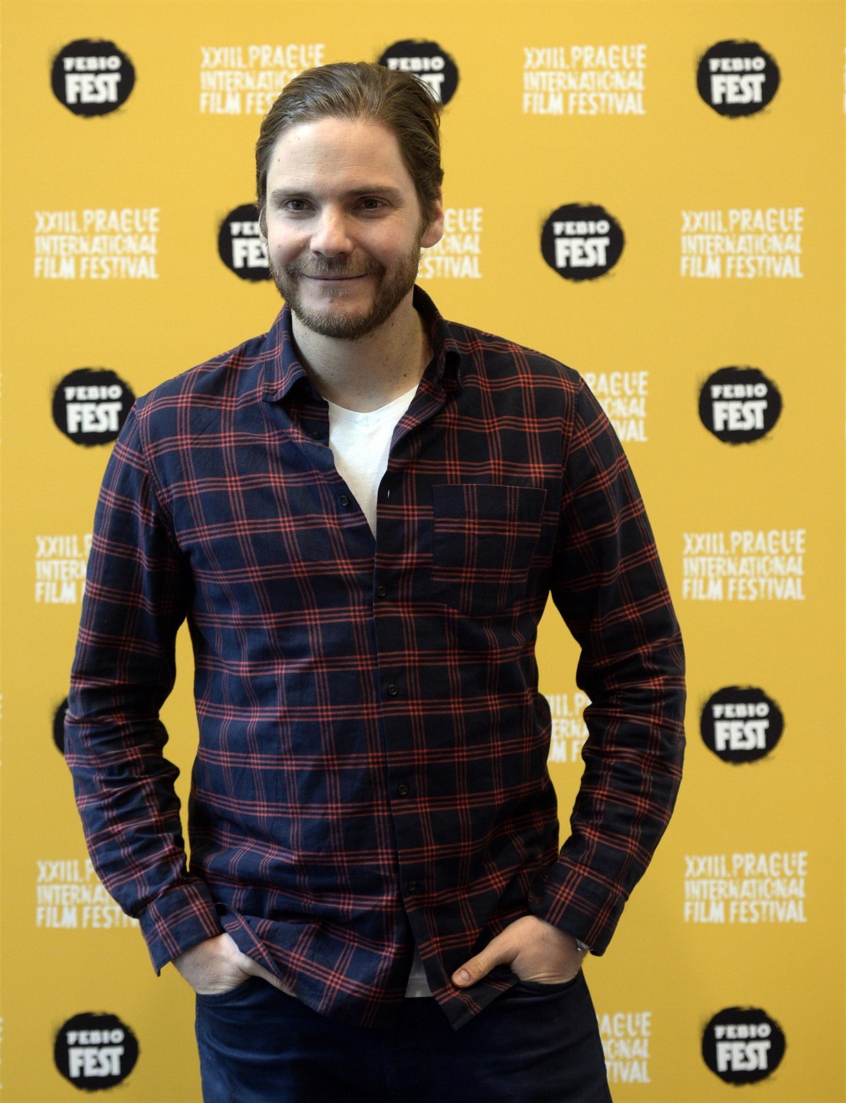 Herec Daniel Brühl b�hem mezinárodního filmového festivalu Febiofest.