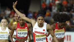 Adekoyaová z Bahrajnu vítzí v bhu na 400 metr en.