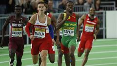 Pavel Maslák v závod na 400 metr.