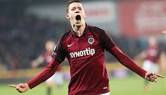 Sparta vs. Slavia (autor druhé branky Zahustel)..