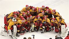 Hosté Jihlavy slaví postup do baráe o hokejovou extraligu.