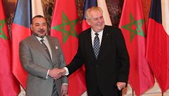 Zeman se na Hradě setkal s marockým králem. Zřejmě mluvili o migraci a terorismu