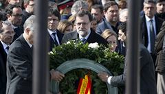 Ceremoniálu se krom pozstalých zúastnil i panlský premiér Mariano Rajoy...