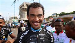 Eritrejský cyklista Mekseba Debesaye