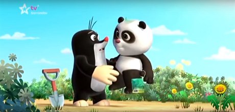Záběr ze seriálu Krtek a Panda