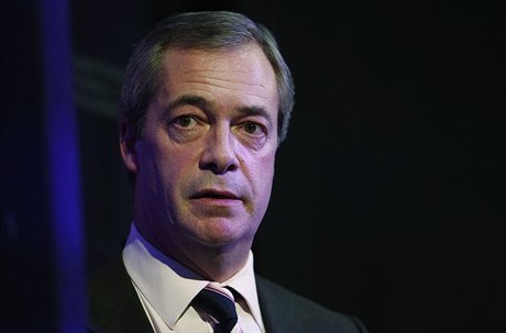 Pedseda britské Strany nezávislosti Spojeného království Nigel Farage.