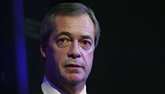 Pedseda britské Strany nezávislosti Spojeného království Nigel Farage.