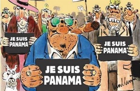 Týdeník Charlie Hebdo vyel s titulní stránkou 'Je suis Panama'