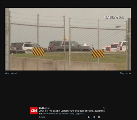 Stelba na letecké základn v Texasu si vyádala dva mrtvé. Podle policejního...