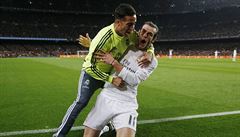 El Clasico - FC Barcelona vs. Real Madrid (Bale slaví).