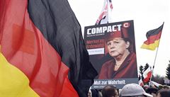 Angela Merkelová jako turecký kanclé