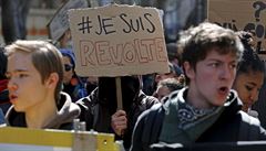 Studenti protestují ve Francii