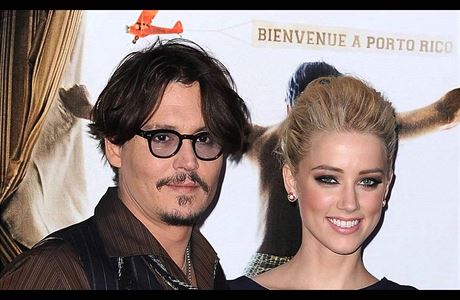 Johnny Depp s bývalou manelkou Amber Heard.