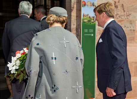 Kabát nizozemské královny Máximy.
