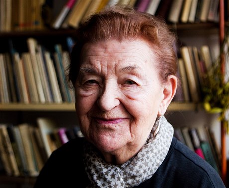 V�ra Kubánková v roce 2014 p�i rozhovoru pro Lidové noviny.