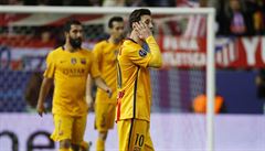 Atletico Madrid vs. Barcelona (zklamaný Messi)