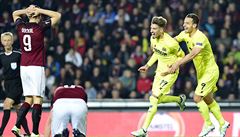 Sparta vs. Villarreal, odvetné utkání tvrtfinále Evropské ligy (Castillejo...